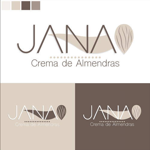 Almond design with the title 'JANA'