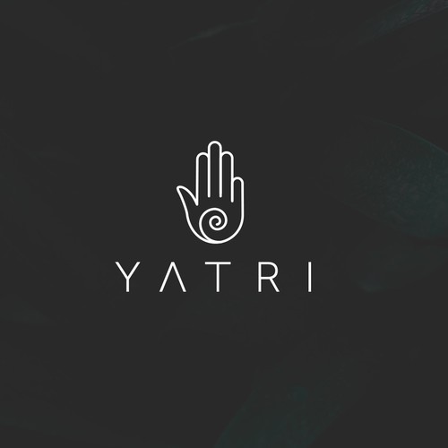 Handmade logo with the title 'YATRI logo design '