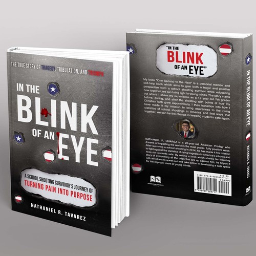 Self-help book cover with the title 'In the Blink of an Eye'