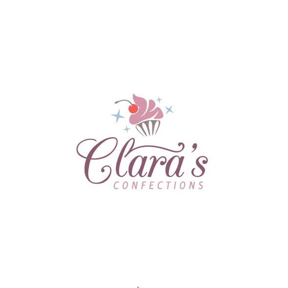 Confectionery logo with the title 'Logo for Clara's Confections '