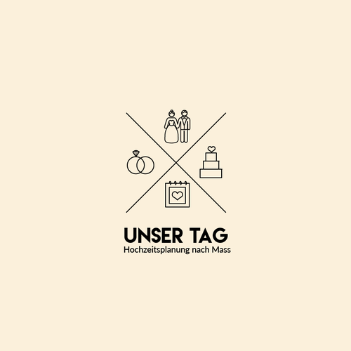 Lovely logo with the title 'Logo Unser Tag'