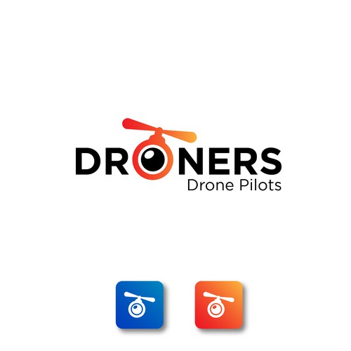 Drone logo with the title 'DRONERS'