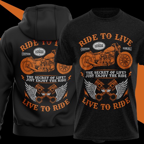 Bike t-shirt with the title 'Freedom is my bike t-shirt design'