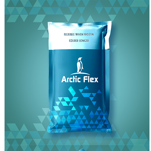 Professional packaging with the title 'ArticFlex ice pack'