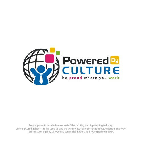 Networking design with the title 'Powered By Culture'