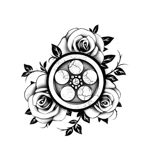 Sculpture design with the title 'Tattoo design'