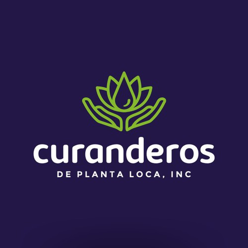Healing logo with the title 'Modern Organic Logo for CBD infused canned drink'