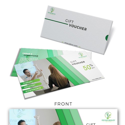 Voucher design with the title 'Voucher Design'