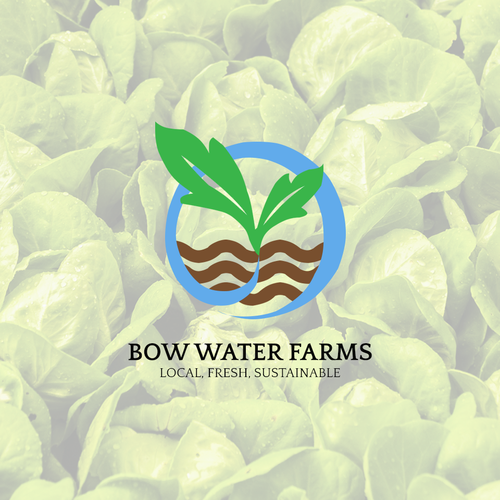 Hydroponics design with the title 'BOW WATER FARMS'