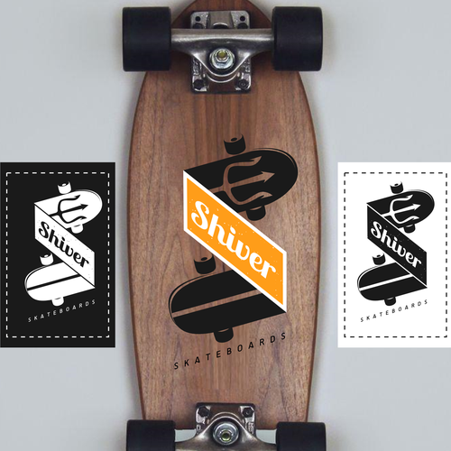 Skateboard logo with the title 'Young and masculine logo for skateboard company'