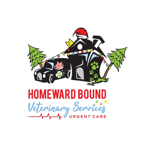 Christmas logo with the title 'Christmas themed logo'