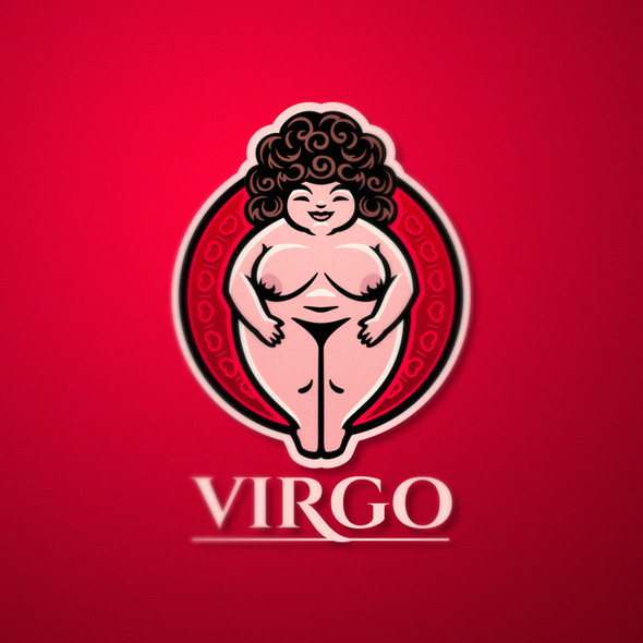 Nude design with the title 'Virgo'