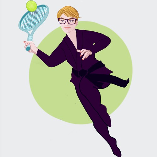 Ninja artwork with the title 'Stylized Illustration (Draft)'