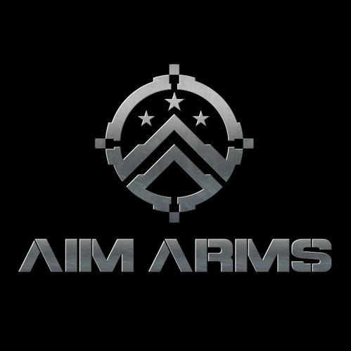 Sports brand with the title 'Aim Arms - Logo Design'