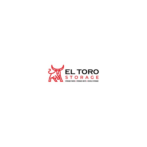 Horn design with the title 'Logo Design for El Toro Storage'