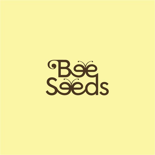 Conceptual brand with the title 'Bee Seeds Logo'