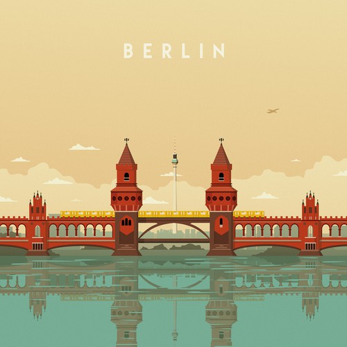 Vector illustration with the title 'Symetric Oberbaum'