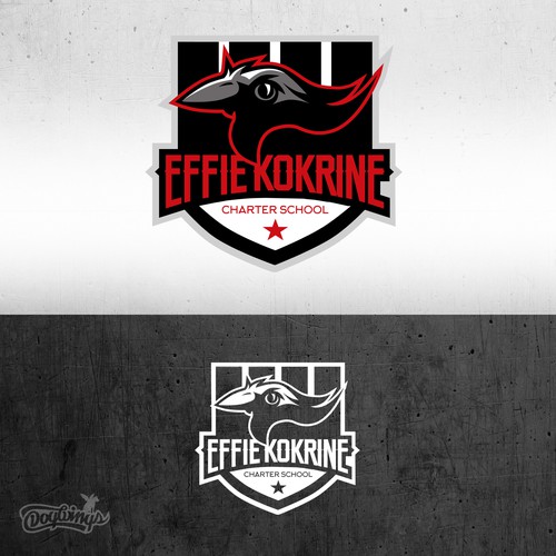Raven logo with the title 'EFFIE KOKRINE CHARTER'
