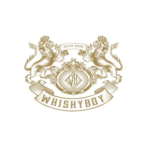 Lion design with the title 'WHISKYBOY'