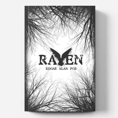 Poetry design with the title 'Edgar Alan Poe ''Raven'''