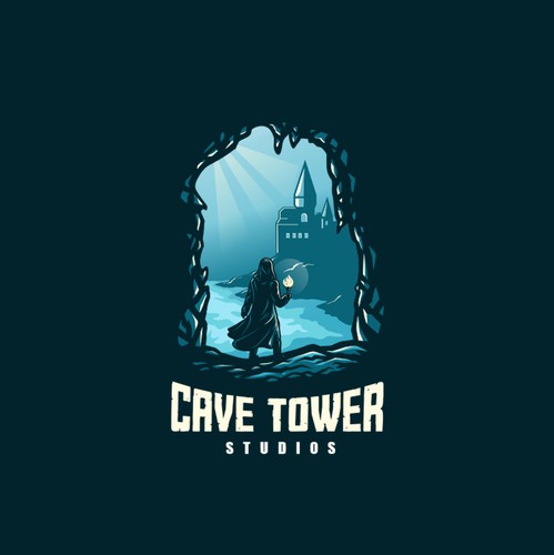 Tower logo with the title 'Logo for Video Game studio'