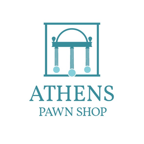 Georgia logo with the title 'Bold logo for a Pawn Shop in Athens'