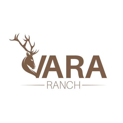 Pen tool logo with the title 'Logo for hunting ranch'