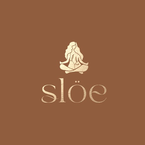 Fashion logo with the title 'Elegant Organic Yoga Fashion Logo'