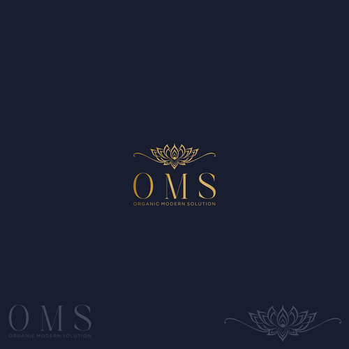 Logo with the title 'Logo design for OMS Organic Modern Solution'