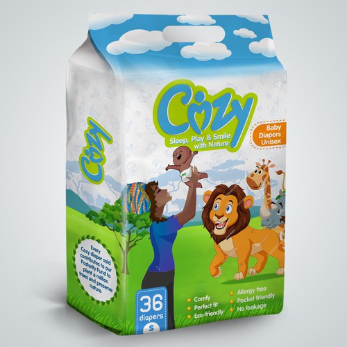 Cartoon packaging with the title 'package design'
