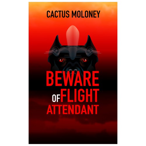 Dog book cover with the title 'Book cover for the thriller'