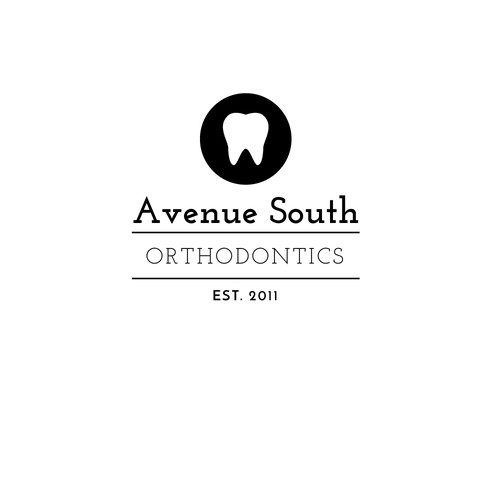 Orthodontic brand with the title 'Hipster, trendy logo for boutique orthodontics office'