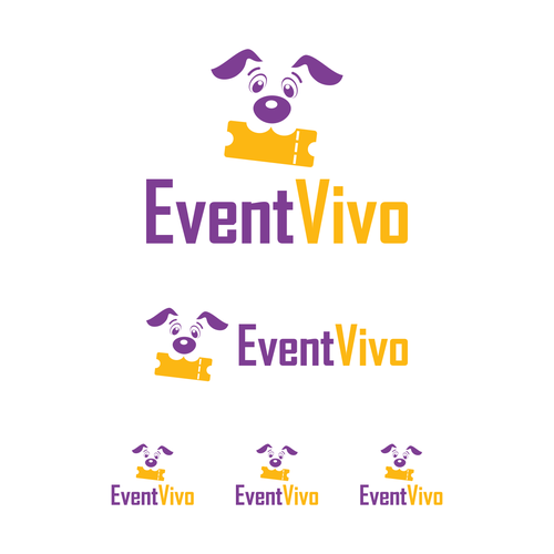 Ticket logo with the title 'EventVivo'