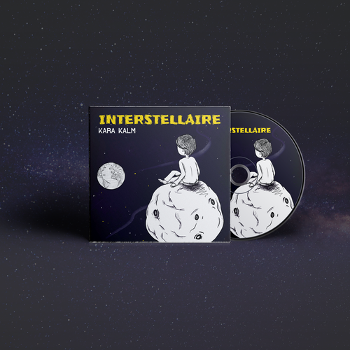 Album design with the title 'Interstellaire album cover'