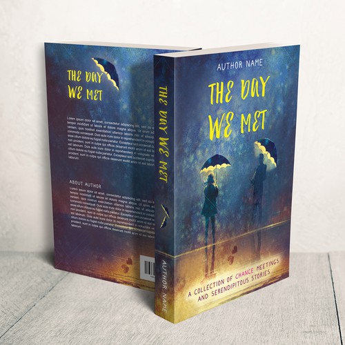 Love book cover with the title 'Book cover for "The Day We Met"'