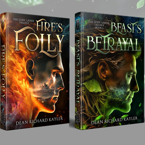 Green book cover with the title 'Cover for Book 2 in a high fantasy series where truths come to light and enemies become allies'