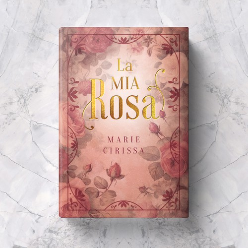 Feminine book cover with the title 'Book cover design'