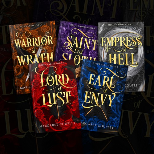 Series book cover with the title 'Hell's Ladies Book 1 -5'
