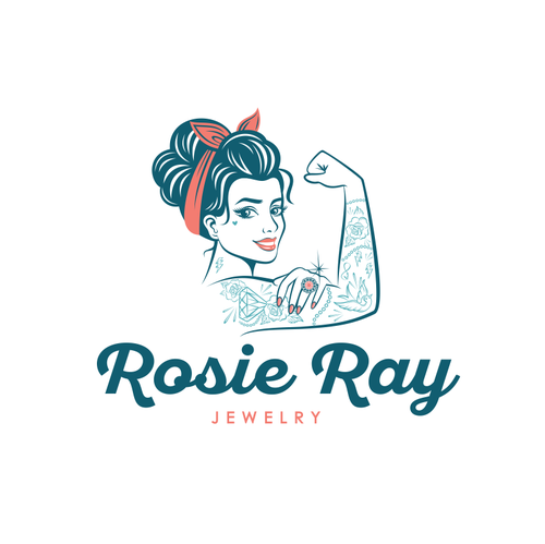 Female logo with the title 'Edgy Logo for Womens Fashion'