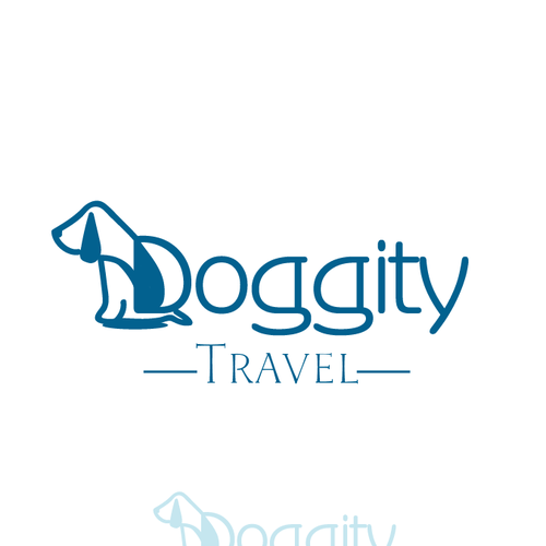 Backpack design with the title 'logo concept for a company selling travel kits for dogs'