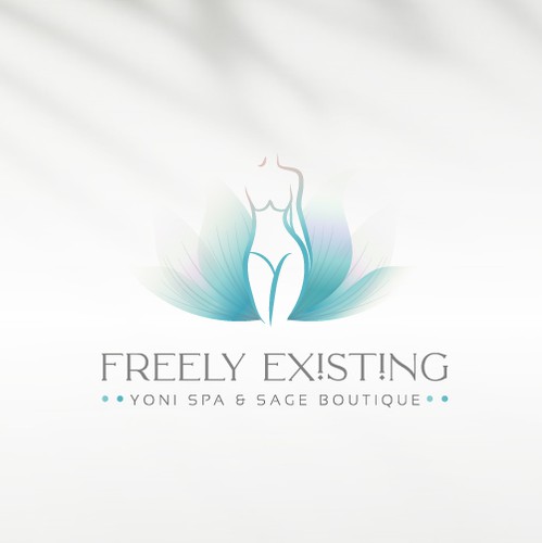 Wellness brand with the title 'Freely Existing Logo'