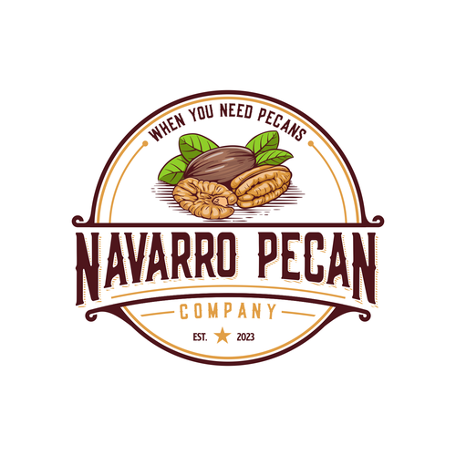Agriculture brand with the title 'Logo for Navarro Pecan Company '