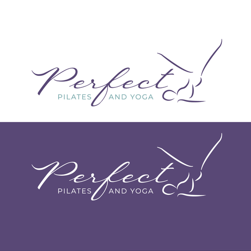 Yoga brand with the title 'Perfect pilates and yoga'