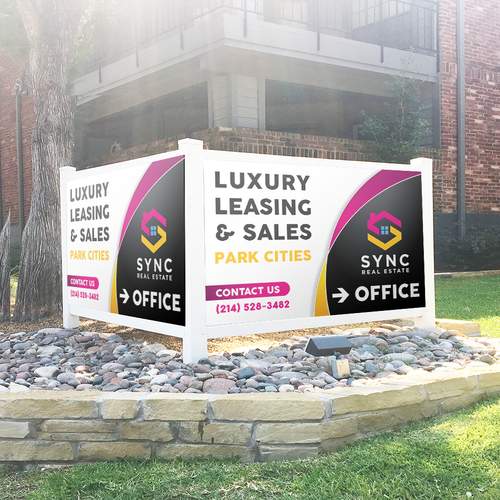 Signal design with the title 'Signage Design - Office Direction'