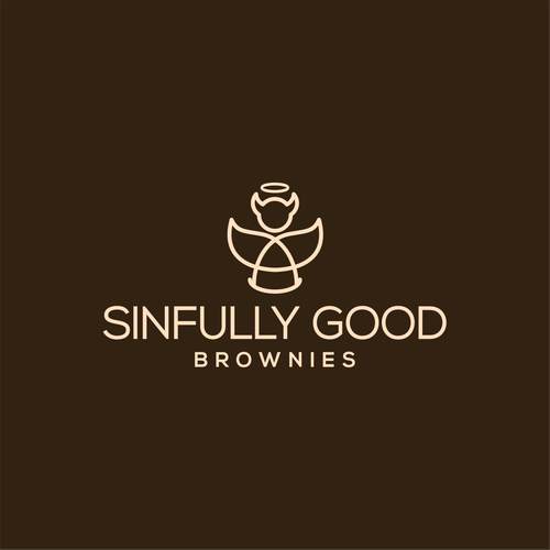 Brownie design with the title 'SinFully Good Brownies'