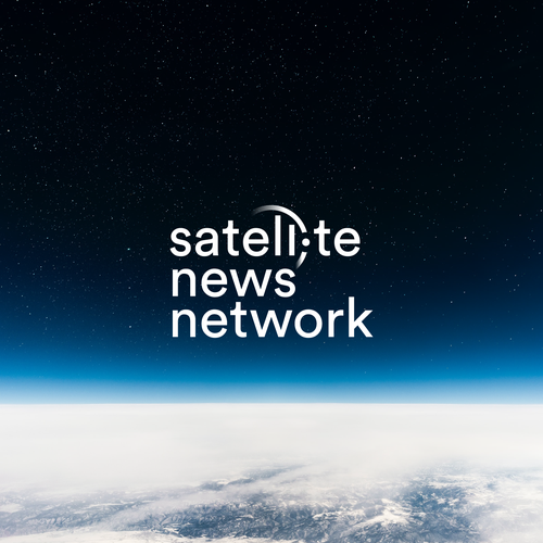 Cosmic logo with the title 'Satellite News Network logo'