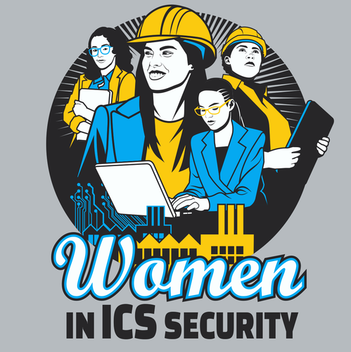 Industrial t-shirt with the title 'Women in ICS Security'