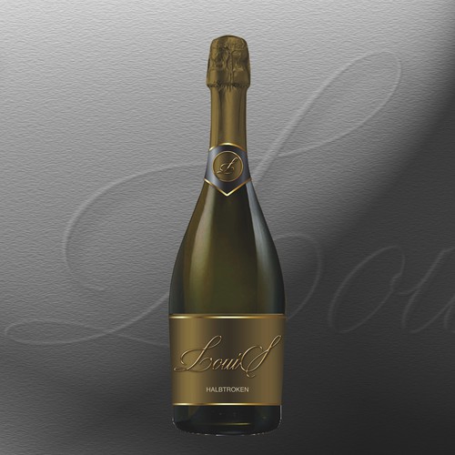 Sophisticated label with the title 'Labels for sparkling wine'