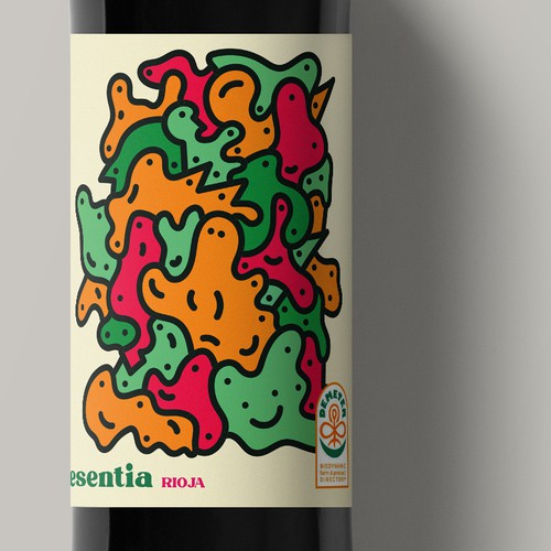 Alcohol label with the title 'Wine label'