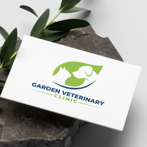 Veterinary logo with the title 'Garden Veterinary'